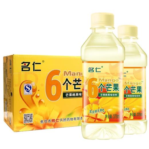 名仁6个芒果味 375ml*24瓶 商品图0