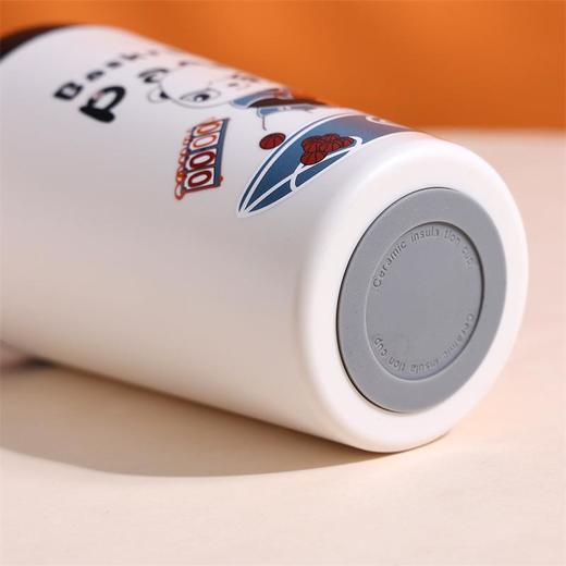 手绘陶瓷咖啡杯女高颜值双层带盖保温杯真陶瓷内胆健康喝水杯子男 商品图2