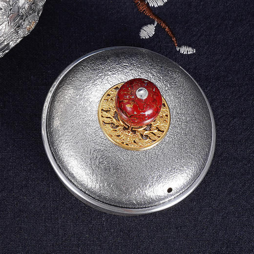 子佩集S990银【国色天香】牡丹提梁壶小茶壶公道杯摆件茶具套装【MH003】【MH005】【MH006】2311 商品图10