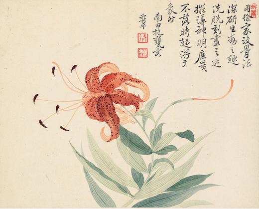 恽寿平南田没骨画精品花鸟册页10幅 原大高清宣纸复制（未装裱） 商品图2