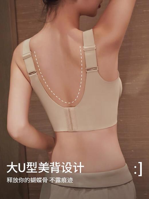 （新品-很舒服）三重提拉 果冻胶条内衣 大胸显小 收副乳无痕文胸 薄款 面料如蚕丝般舒适 （按身高+体重选尺码，卡码拍小 /小胸和平胸不建议拍）#W2402 商品图9
