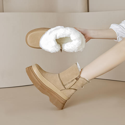 保暖舒适，羊皮毛一体雪地靴MLD-AC660 商品图6