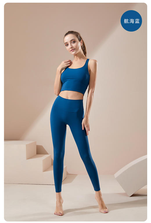 《福利款》套装哈瓦塔新款套装暴汗裸感4.0短袖BRA瑜伽套装（含胸垫）H320112 商品图12