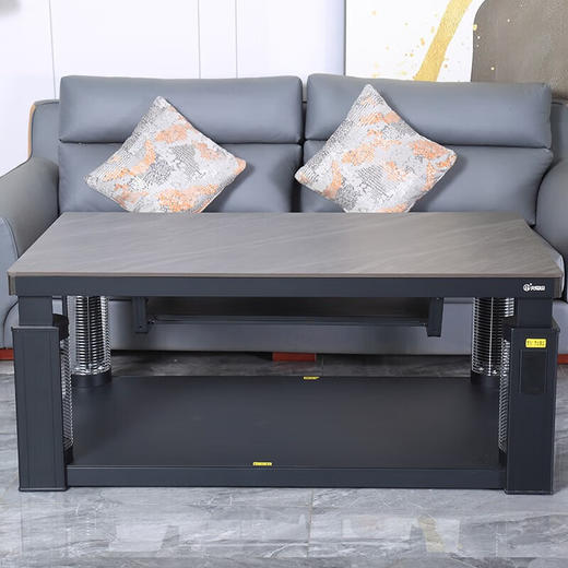 火焰山上下发热无炉款天威系列 电暖桌语音升降取暖桌电暖炉商用长方形烤火桌电烤桌茶几暖菜板 商品图3