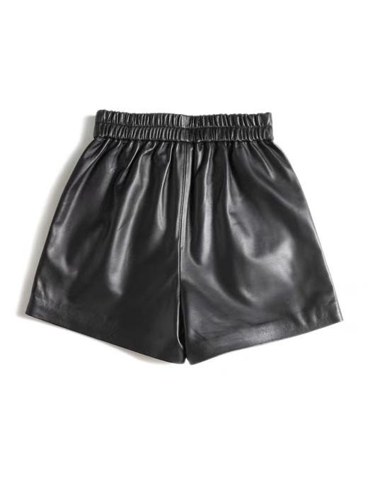 丁摩 海宁真皮短裤绵羊皮高腰显瘦靴裤子2869 商品图4