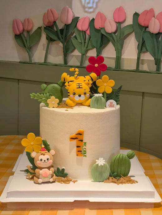 小老虎宝宝周岁蛋糕 商品图0