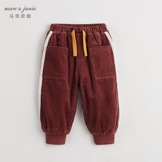 马克珍妮秋冬新款 男童泡泡灯芯绒加绒束脚裤221773 商品图2