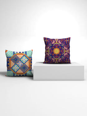 深山集市原创抱枕国潮设计民族风苗族纹样