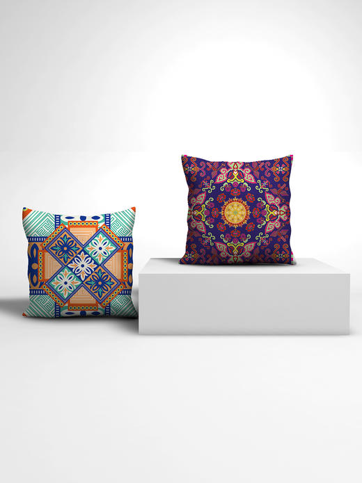 深山集市原创抱枕国潮设计民族风苗族纹样 商品图0