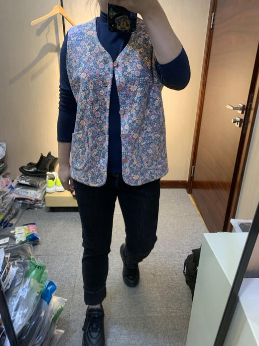 小碎花保暖百搭内搭超轻发热保暖马甲 商品图1