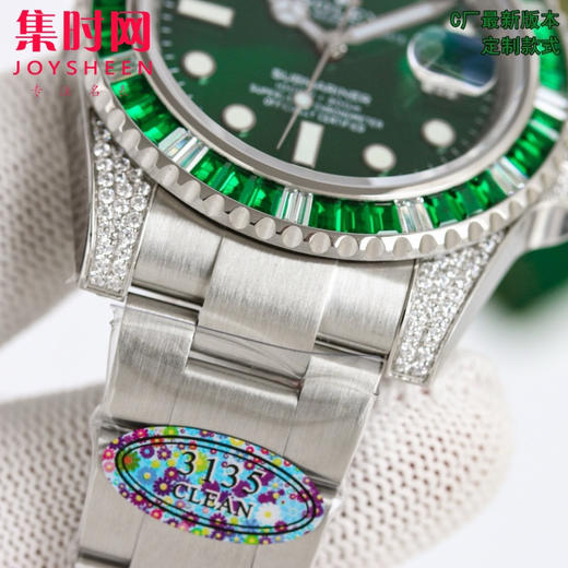 C新款“蓝幽灵 绿幽灵”劳力士 ROLEX 水鬼系列 满钻系列 商品图4