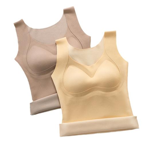 37度恒温阳离子磨毛保暖背心，托胸防下垂贴身不跑杯WLJ8801 商品图3