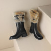 加厚保暖款，毛毛中筒女靴时装靴AMN-T10-157 商品缩略图12