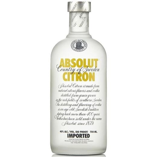 绝对风味伏特加（柠檬味）40度700ml 商品图0