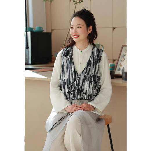 【抖音专属】棉马甲（23802522-育阳染） 商品图0