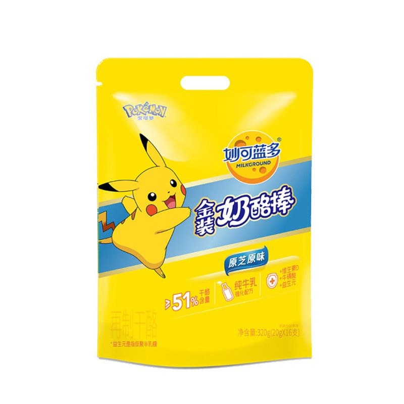 妙可蓝多金装奶酪棒原芝原味320g