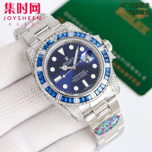 C新款“蓝幽灵 绿幽灵”劳力士 ROLEX 水鬼系列 满钻系列 商品图0