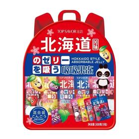 B1F 金语北海道风味吸吸果冻（混合装）     规格：300g（5包）