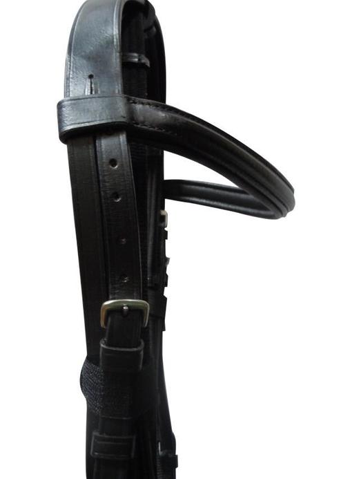 全皮水勒+缰绳 黑色咖色牛皮水勒 鞍具装备 鞍具配件 商品图1
