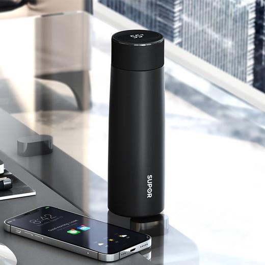 苏泊尔智晓系列KC43HW10智能保温杯430ML晶石白/晶石黑 商品图4