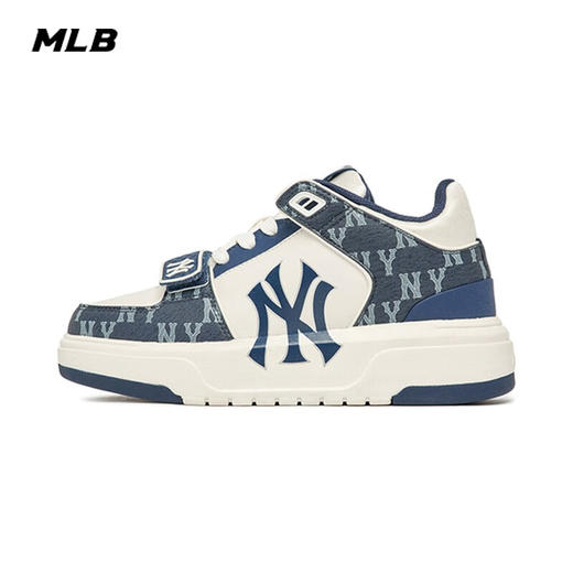 【品牌授权】美职棒（MLB） 男女情侣板鞋 厚底增高学长鞋老花休闲鞋子 商品图0