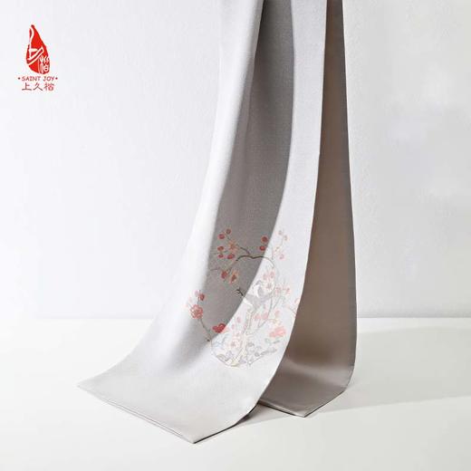 SAINTJOY上久楷 宋锦双面长巾 粉彩梅雀纹· SJ17127 商品图7