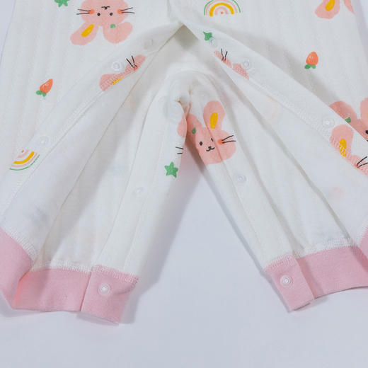 贝贝怡婴儿新生儿连体衣秋冬装保暖哈衣衣服男女宝宝加厚套装爬服ZB4CL015 商品图8