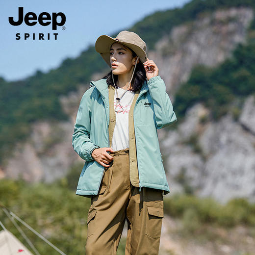 【亲肤摇粒绒 外防风内保暖】JEEP SPIRIT防风外套 商品图0