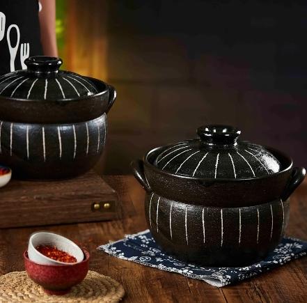 日本进口万古烧黑十草煮饭锅 商品图8