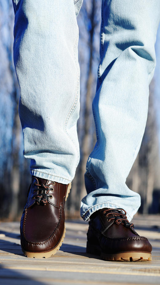 限时特价——葡萄牙原产男士温暖舒适棉内衬休闲皮鞋一脚蹬KILIMANJARO乞力马扎罗-酒红色 商品图12