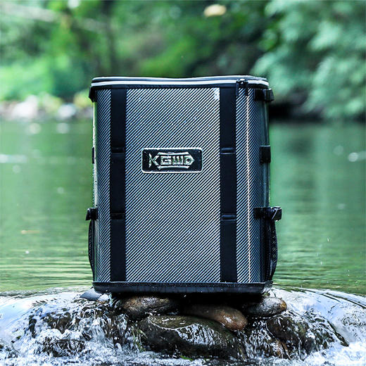 空钩悟道多功能钓鱼背包 防刮耐磨硬壳立体双肩包台钓谷麦收纳包 商品图0