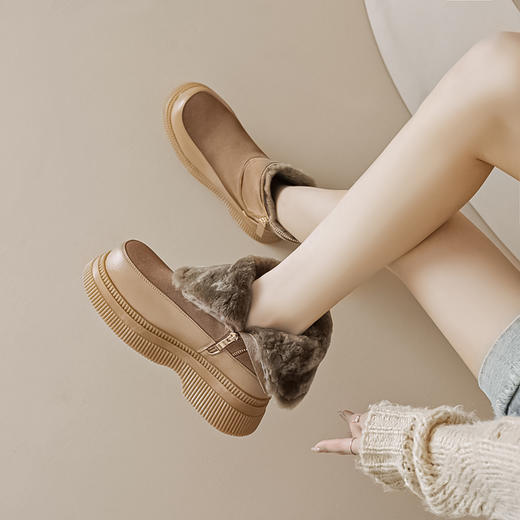 保暖舒适，羊皮毛一体雪地靴MLD-AC660 商品图1