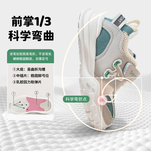 贝贝怡儿童休闲运动鞋冬季加绒保暖男童板鞋小童一脚蹬跑步鞋ZB4CX011 商品图14