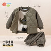 贝贝怡童装男童套装秋冬款保暖时尚马甲三件套中大童裤子百搭卫衣ZB4CT006 商品缩略图1