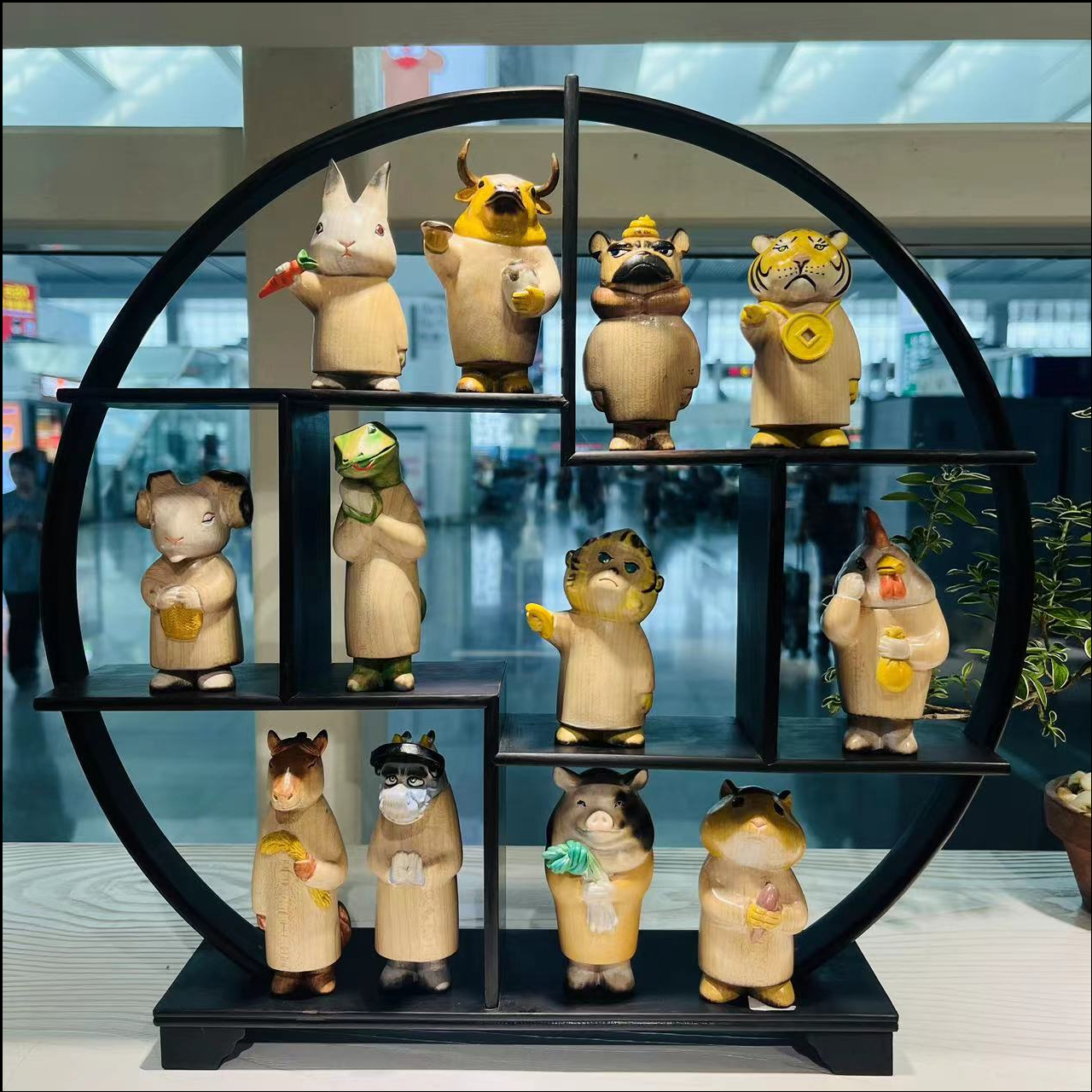 十二萌兄（生肖）°拟人化木雕小摆件