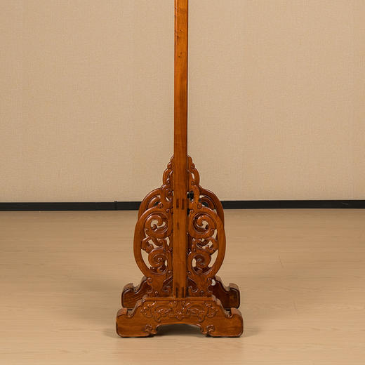 二十世纪 黄花梨透雕螭龙纹升降式灯台 商品图3