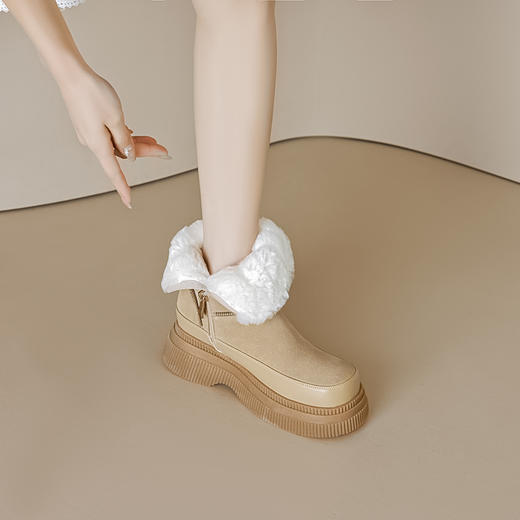 保暖舒适，羊皮毛一体雪地靴MLD-AC660 商品图5