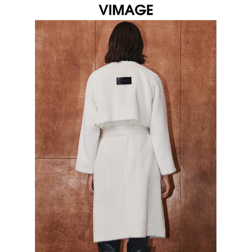 VIMAGE纬漫纪冬季新款毛呢大衣气质保暖羊毛大衣外套V2014618 商品图4