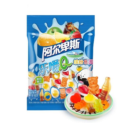 阿尔卑斯 乐嚼Q缤纷乐园混合口味凝胶糖果 60g/袋 商品图0