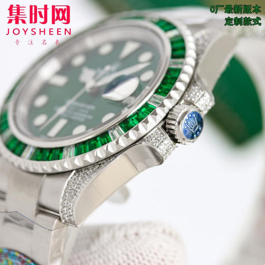 C新款“蓝幽灵 绿幽灵”劳力士 ROLEX 水鬼系列 满钻系列 商品图5