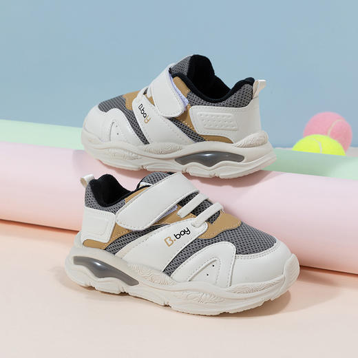 贝贝怡童鞋跑步鞋秋冬软底男女童机能鞋网面透气运动鞋子234X521 商品图1