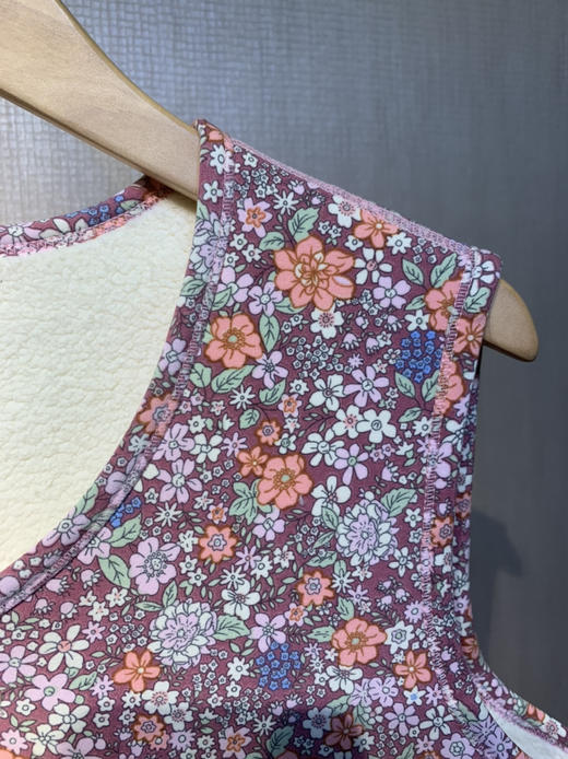 小碎花保暖百搭内搭超轻发热保暖马甲 商品图2