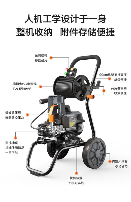 亿力YLQ9022G/9026G商用洗车机 商品图9