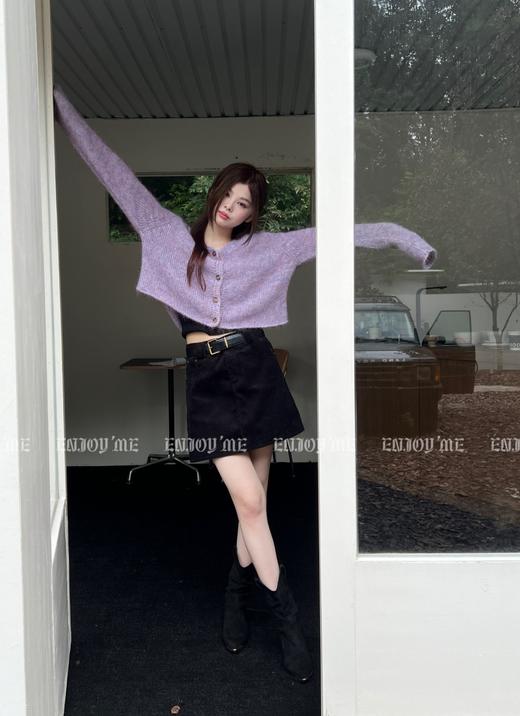 秋季实用主义-复古灯芯绒短半裙 154601360 商品图2