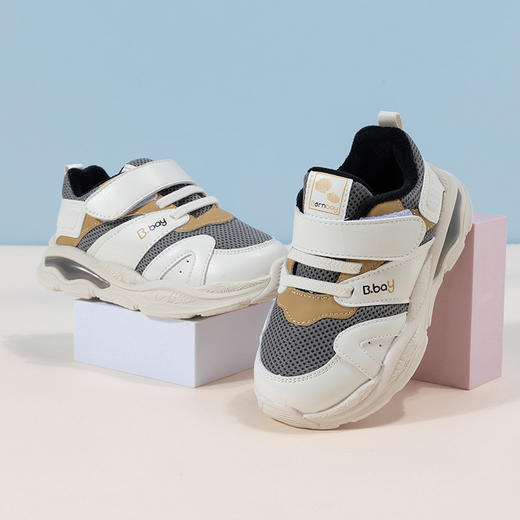 贝贝怡童鞋跑步鞋秋冬软底男女童机能鞋网面透气运动鞋子234X521 商品图8