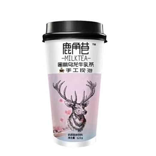 鹿角巷 蜜桃乌龙牛乳茶 123g/杯 商品图0