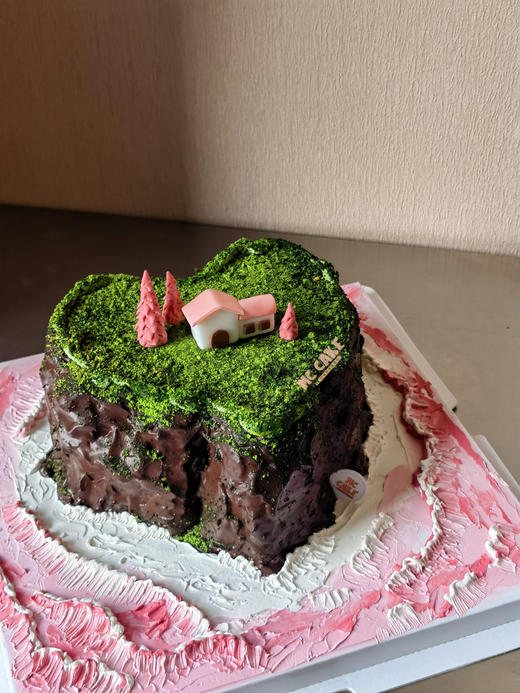 微景观|粉色爱心海岛蛋糕 商品图3