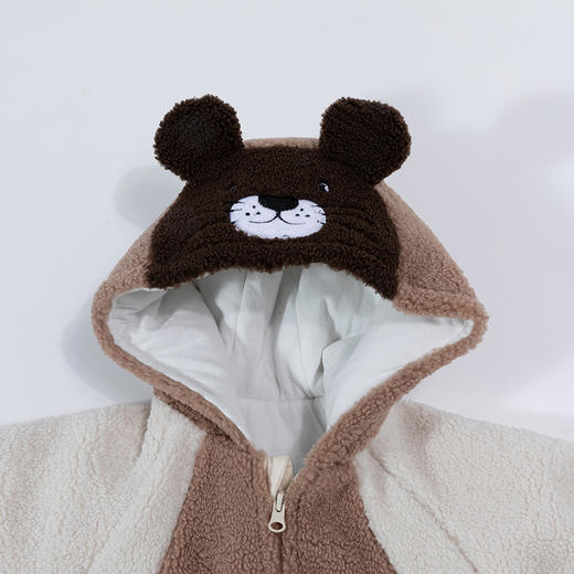 贝贝怡婴儿连体衣新款宝宝秋冬装外出抱衣哈衣爬服舒适睡衣JB4CL002 商品图8