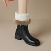 加厚保暖款，毛毛中筒女靴时装靴AMN-T10-157 商品缩略图8
