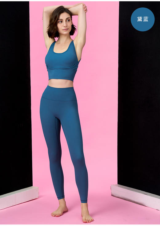 《福利款》套装哈瓦塔2022新款暴汗套装裸感3.0瑜伽服健身服跑步服舞蹈服春夏无袖套装H320102 商品图3